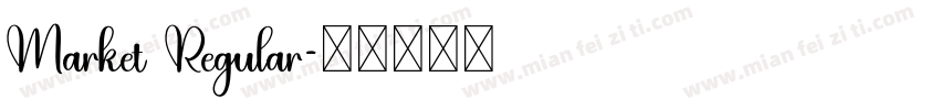 Market Regular字体转换